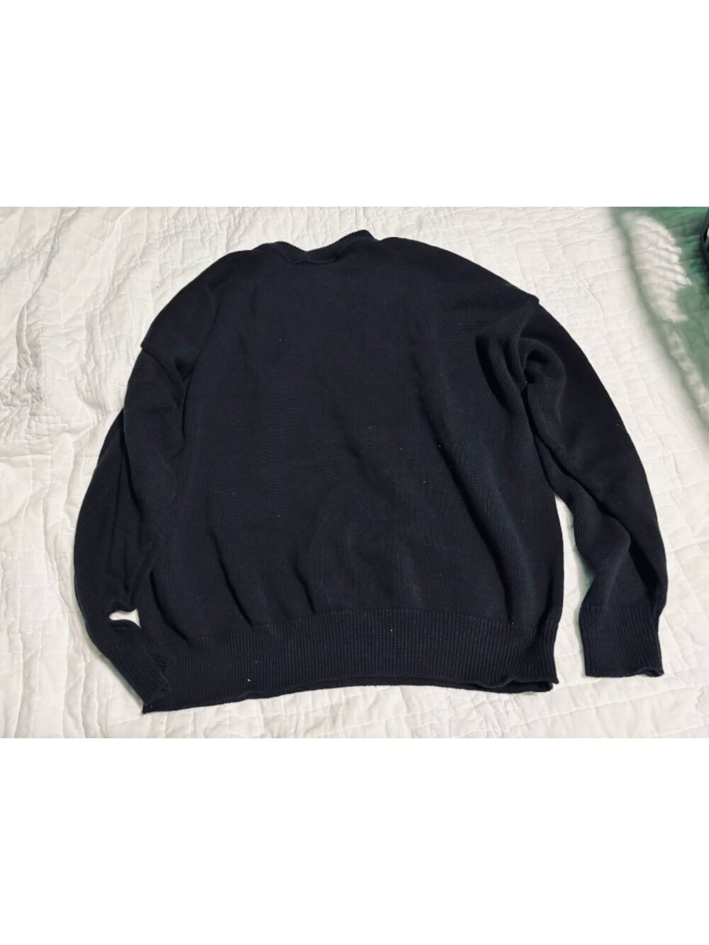 Andrew Rohan Black Knit Sweater 2XL Crewneck USA Made